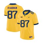 Men's West Virginia Mountaineers NCAA #87 Mike O'Laughlin Yellow Authentic Nike 2019 Stitched College Football Jersey CE15Q22ZC